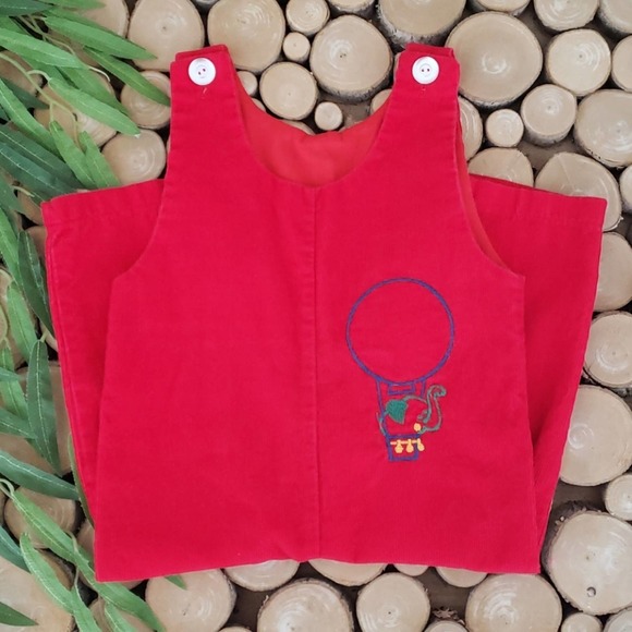 Vintage Royal Heir Corduroy Elephant Overalls - Picture 3 of 5